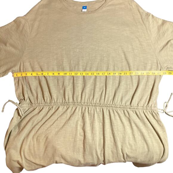 Old Navy Waist-Defined Slub-Knit T-Shirt Dress in Saguaro Green Size 4X EUC - Picture 6 of 10
